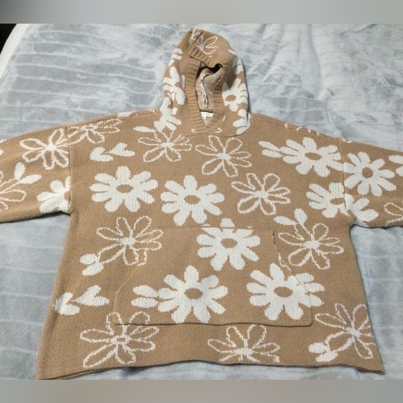 LA Hearts Holly Print Knit Hoodie Sample Size XS - Picture 3 of 7